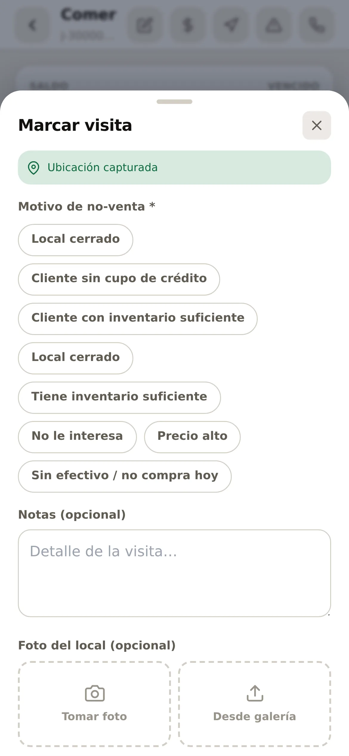 La hoja de no-venta, con los motivos